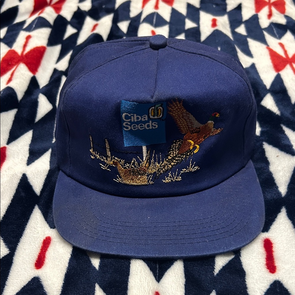 Ciba seed vintage farm hat